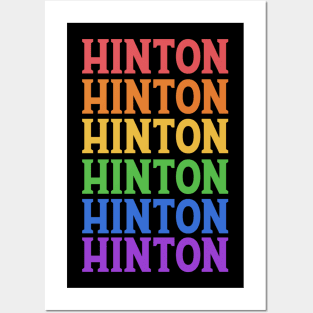 HINTON RAINBOW TEXT Posters and Art